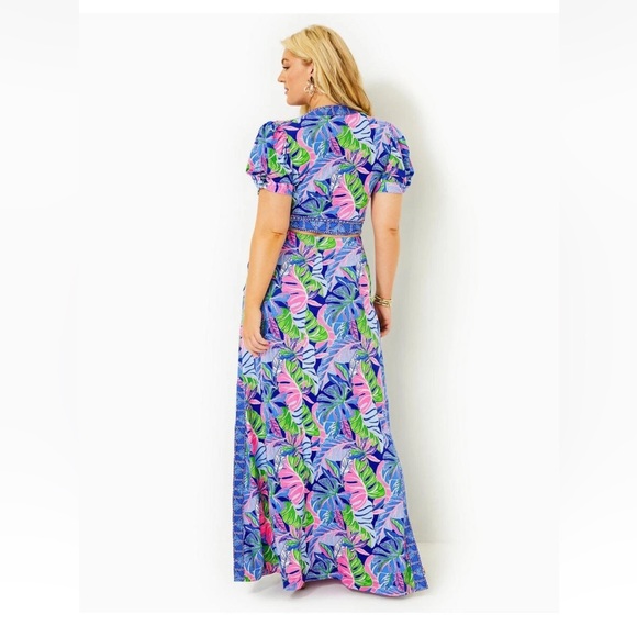 Lilly Pulitzer Vibrant Leaf Print 2 piece Set - Picture 7 of 7